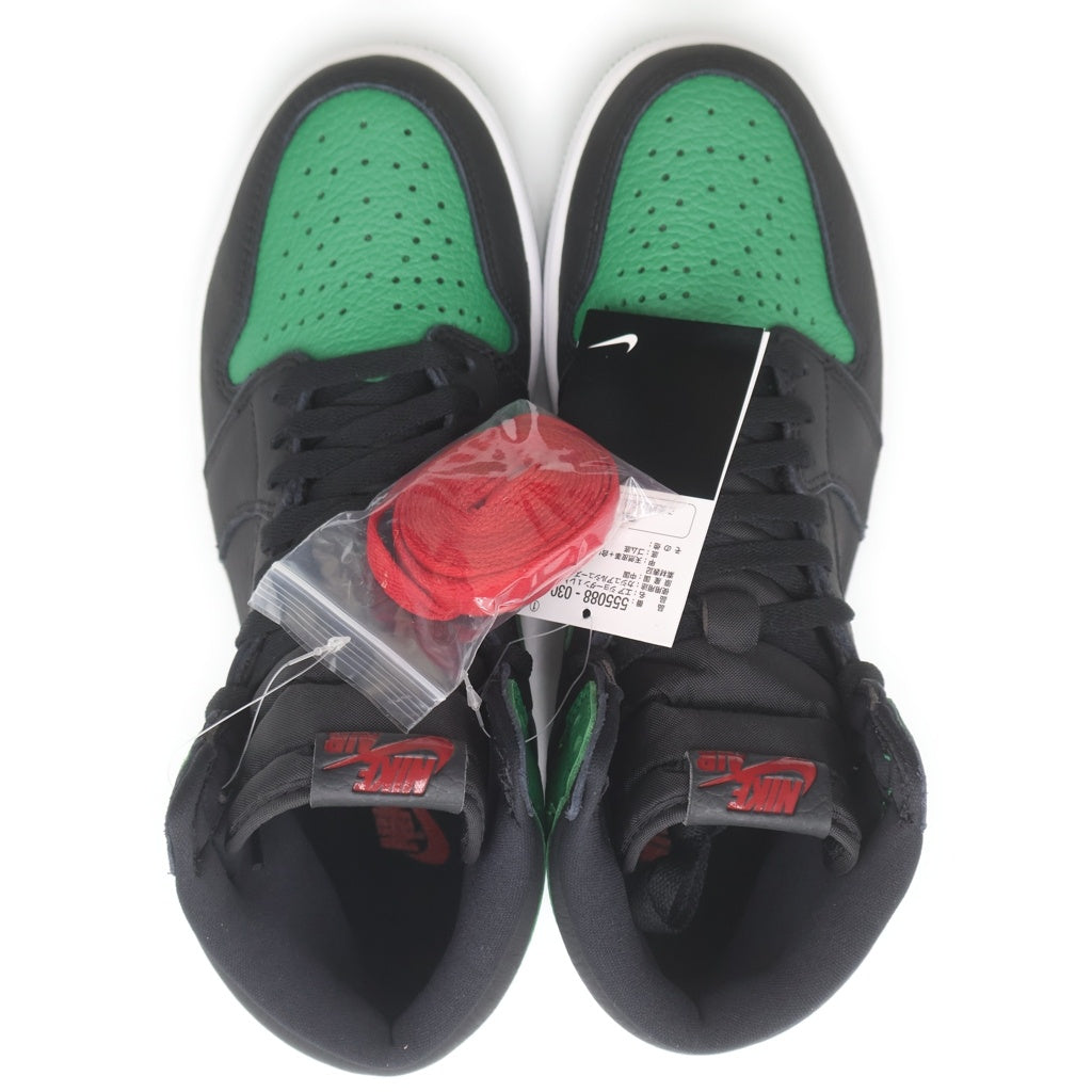 NIKE(ナイキ) AIR JORDAN 1 HIGH OG Pine Green 555088-030 エアジョーダン1 ハイ パイングリーン ハイカットスニーカーシューズ ブラック/グリーン US9.5/27.5cm