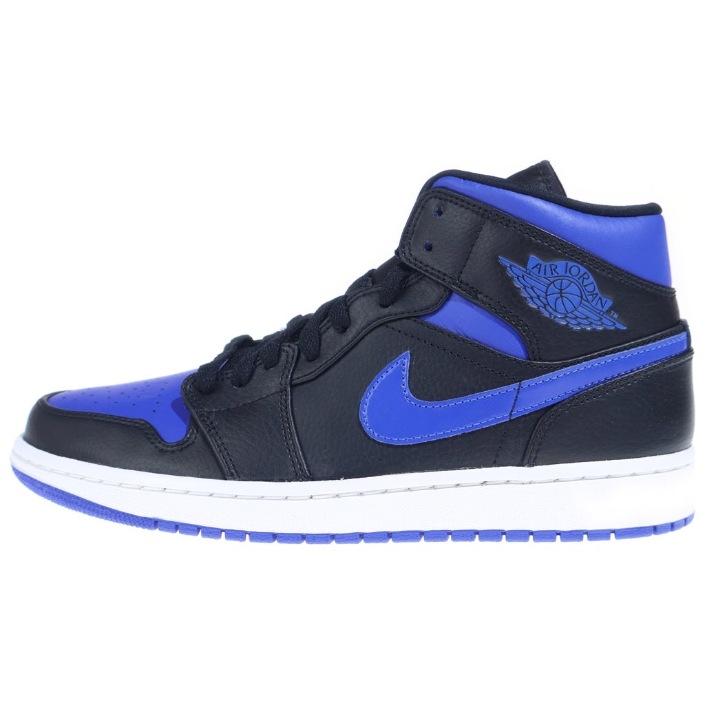 NIKE(ナイキ) AIR JORDAN 1 MID HYPER ROYAL 554724-077 エアジョーダン1 ミッド ハイパーロイヤル ミドルカットスニーカー ブルー/ブラック US9/27cm