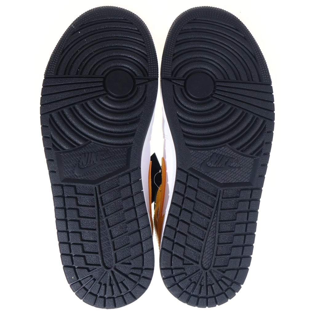NIKE(ナイキ) AIR JORDAN 1 MID UNIVERSITY GOLD 554724-170 エアジョーダン1 ミッド ユニバーシティ ゴールド ミッドカットスニーカー ホワイト/イエロー US9/27cm