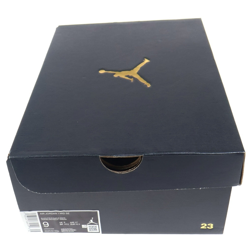 NIKE(ナイキ) AIR JORDAN 1 MID LAKERS TOP 3 852542-005 エアジョーダン1 レイカーズトップ3 ミッドカットスニーカー マルチ US9/27cm