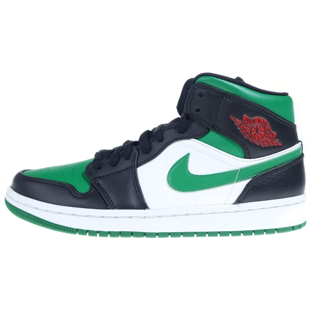 NIKE(ナイキ) AIR JORDAN 1 MID PINE GREEN 554724-067 エアジョーダン 1 ミッド パイングリーン ミッドカットスニーカー グリーン/ブラック US9/27cm