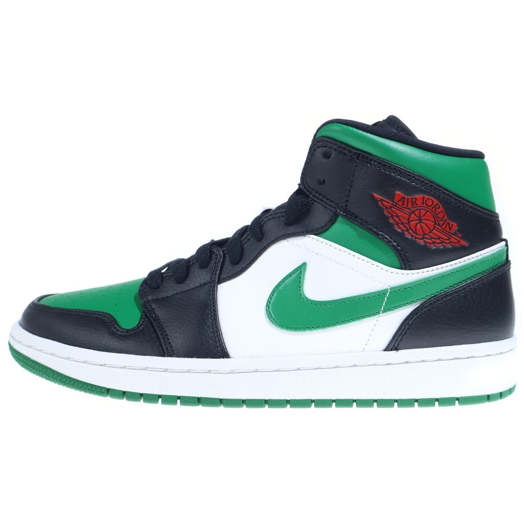 NIKE(ナイキ) AIR JORDAN 1 MID PINE GREEN 554724-067 エアジョーダン 1 ミッド パイングリーン ミッドカットスニーカー グリーン/ブラック US9/27cm