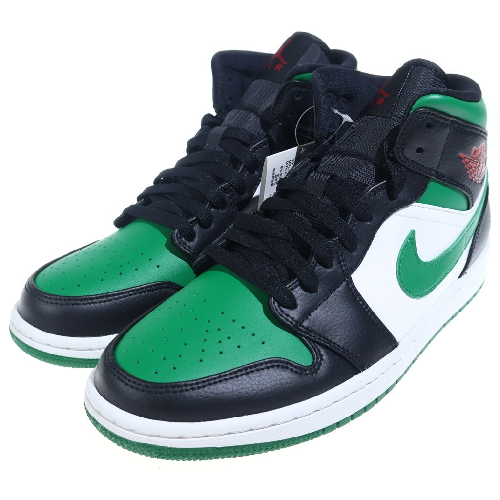 NIKE(ナイキ) AIR JORDAN 1 MID PINE GREEN 554724-067 エアジョーダン 1 ミッド パイングリーン ミッドカットスニーカー グリーン/ブラック US9/27cm