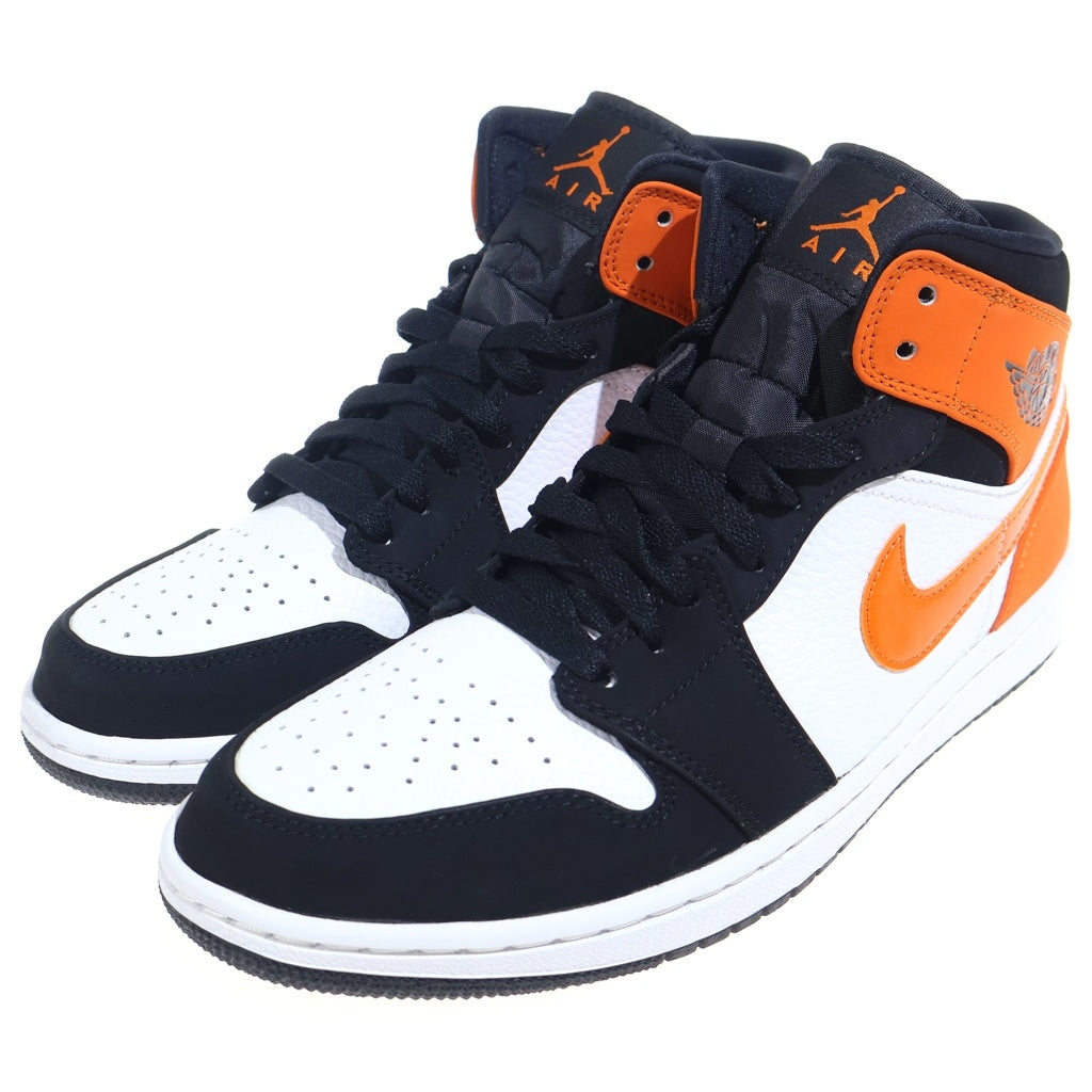 NIKE(ナイキ) AIR JORDAN 1 MID SHATTERED BACKBOARD 554724-058 エアジョーダン シャッタードバックボード ミッドカットスニーカー オレンジ/ホワイト US9/27cm