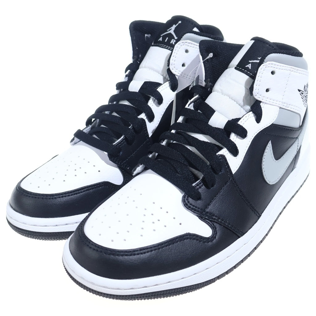 NIKE(ナイキ) AIR JORDAN 1 MID White Shadow 554724-073 エアジョーダン1 ミッド ホワイトシャドウ ミドルカットスニーカー グレー/ブラック US9/27cm