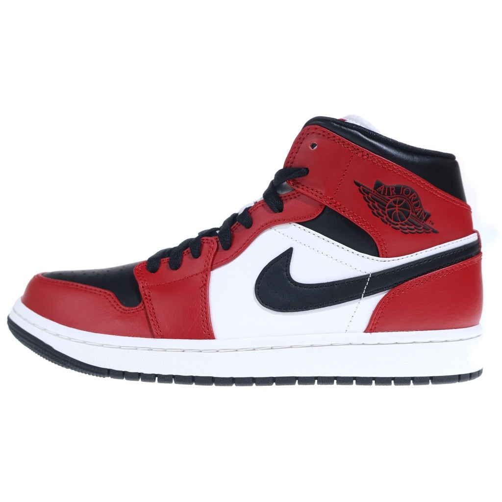 NIKE(ナイキ) AIR JORDAN 1 MID Chicago Black Toe 554724-069 エアジョーダン1 ミッド シカゴブラックトゥ ミドルカットスニーカー レッド/ブラック US9/27cm