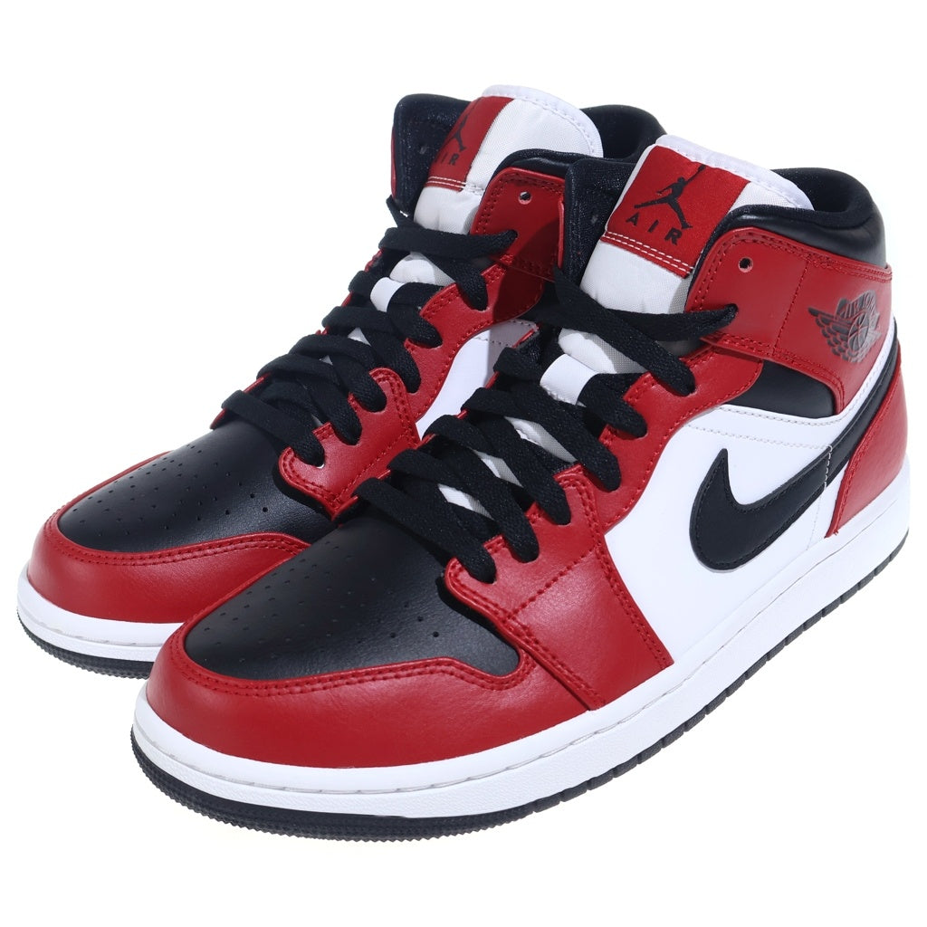 NIKE(ナイキ) AIR JORDAN 1 MID Chicago Black Toe 554724-069 エアジョーダン1 ミッド シカゴブラックトゥ ミドルカットスニーカー レッド/ブラック US9/27cm