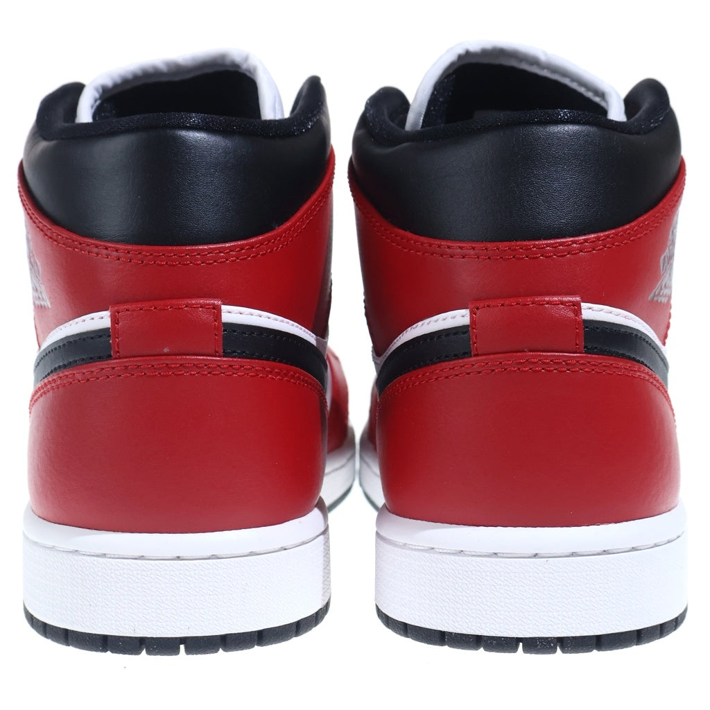 NIKE(ナイキ) AIR JORDAN 1 MID Chicago Black Toe 554724-069 エアジョーダン1 ミッド シカゴブラックトゥ ミドルカットスニーカー レッド/ブラック US9/27cm