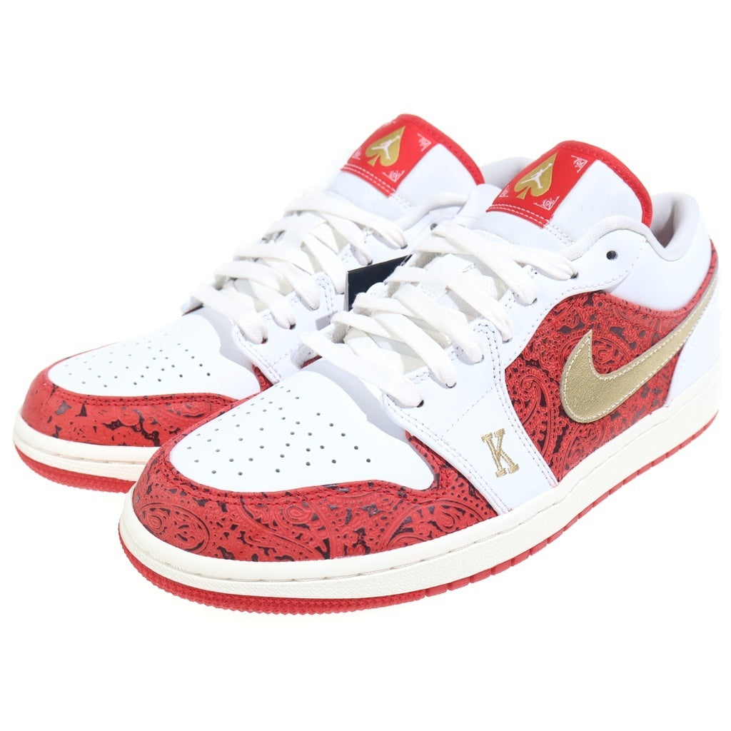 NIKE(ナイキ) AIR JORDAN 1 LOW SE SPADE 2021 DJ5185-100 エアジョーダン ロー スペード スニーカー シューズ ホワイト/レッド US9/27cm