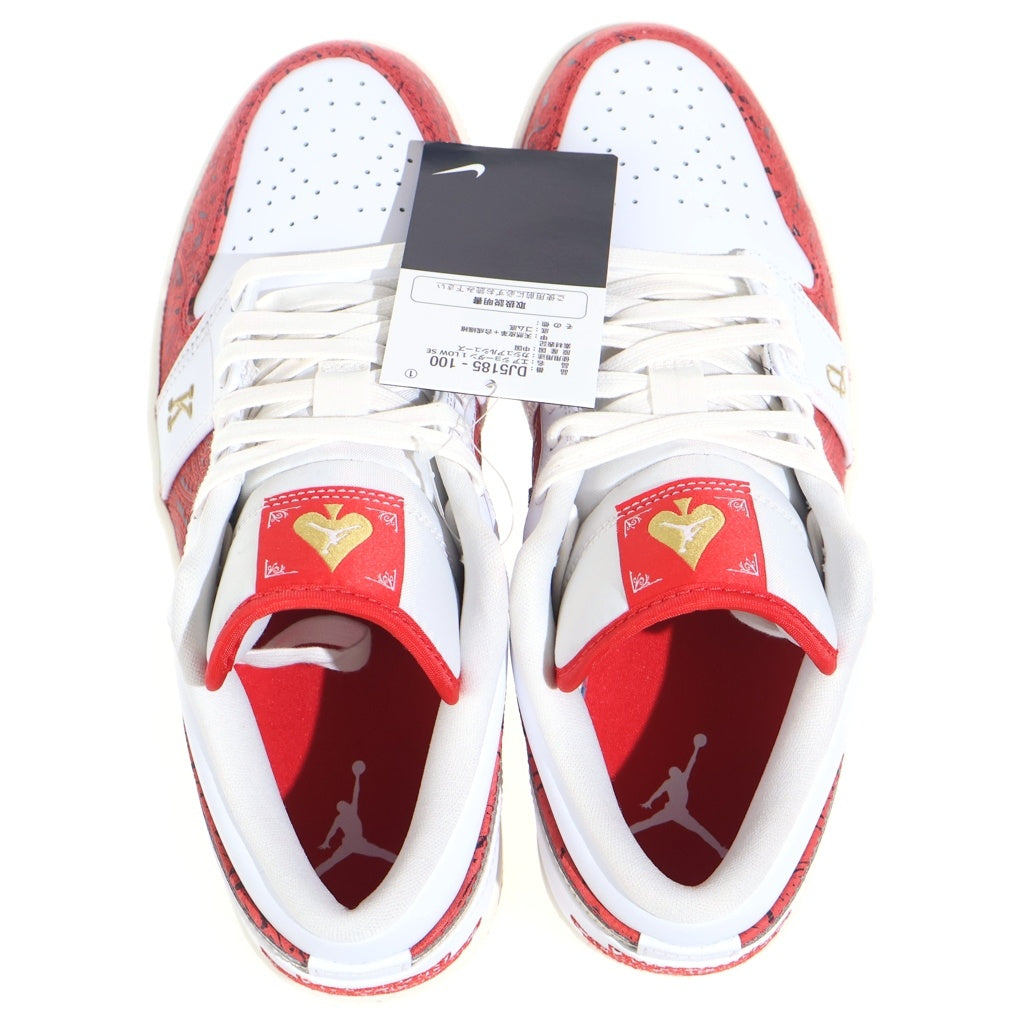 NIKE(ナイキ) AIR JORDAN 1 LOW SE SPADE 2021 DJ5185-100 エアジョーダン ロー スペード スニーカー シューズ ホワイト/レッド US9/27cm