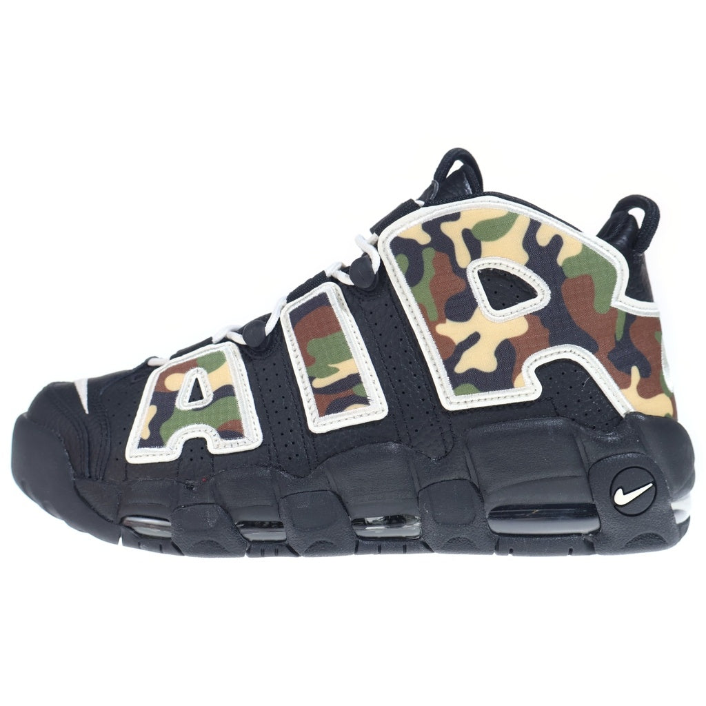 NIKE(ナイキ) AIR MORE UPTEMPO BLACK CAMO CJ6122-001 エアモアアップテンポ ブラックカモ ハイカットスニーカー ブラック US9/27cm