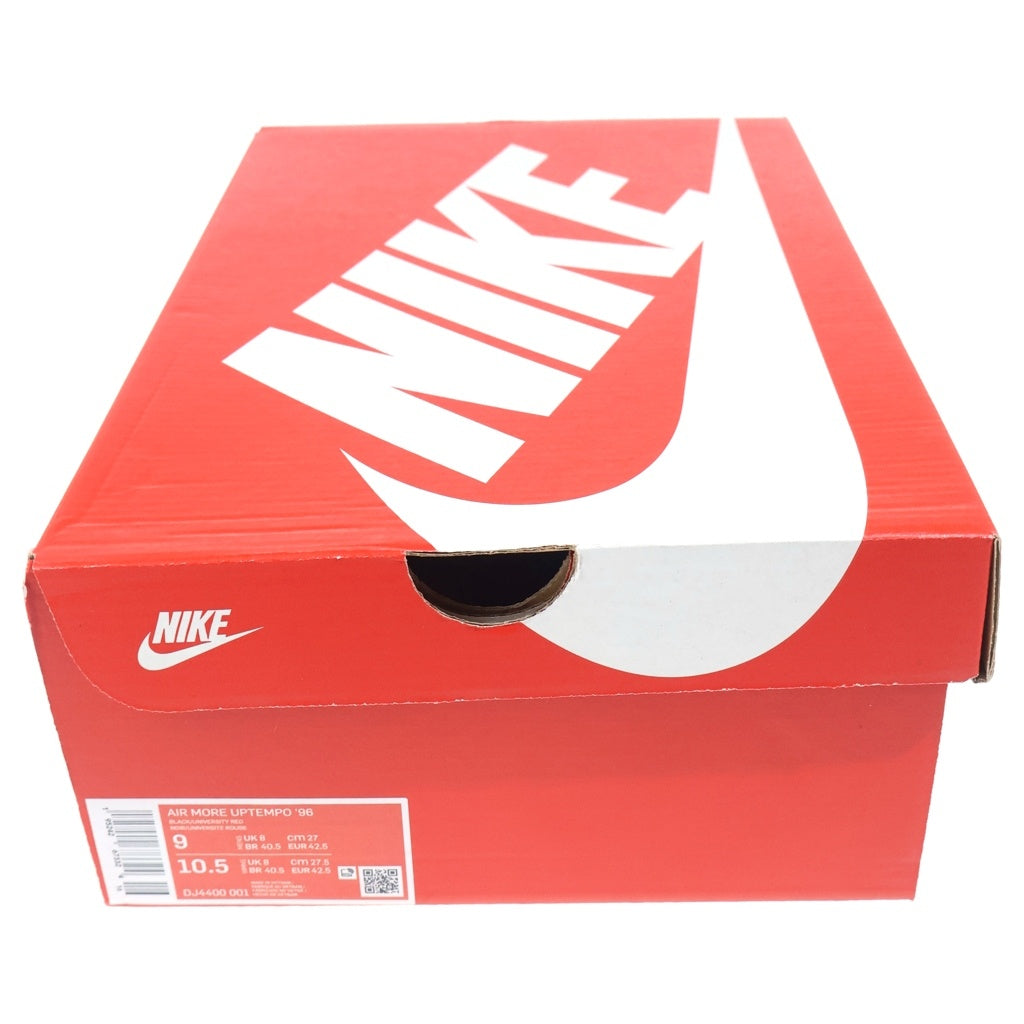NIKE(ナイキ) AIR MORE UPTEMPO 96 DJ4400-001 エアモアアップテンポ ブラック/レッド US9/27cm