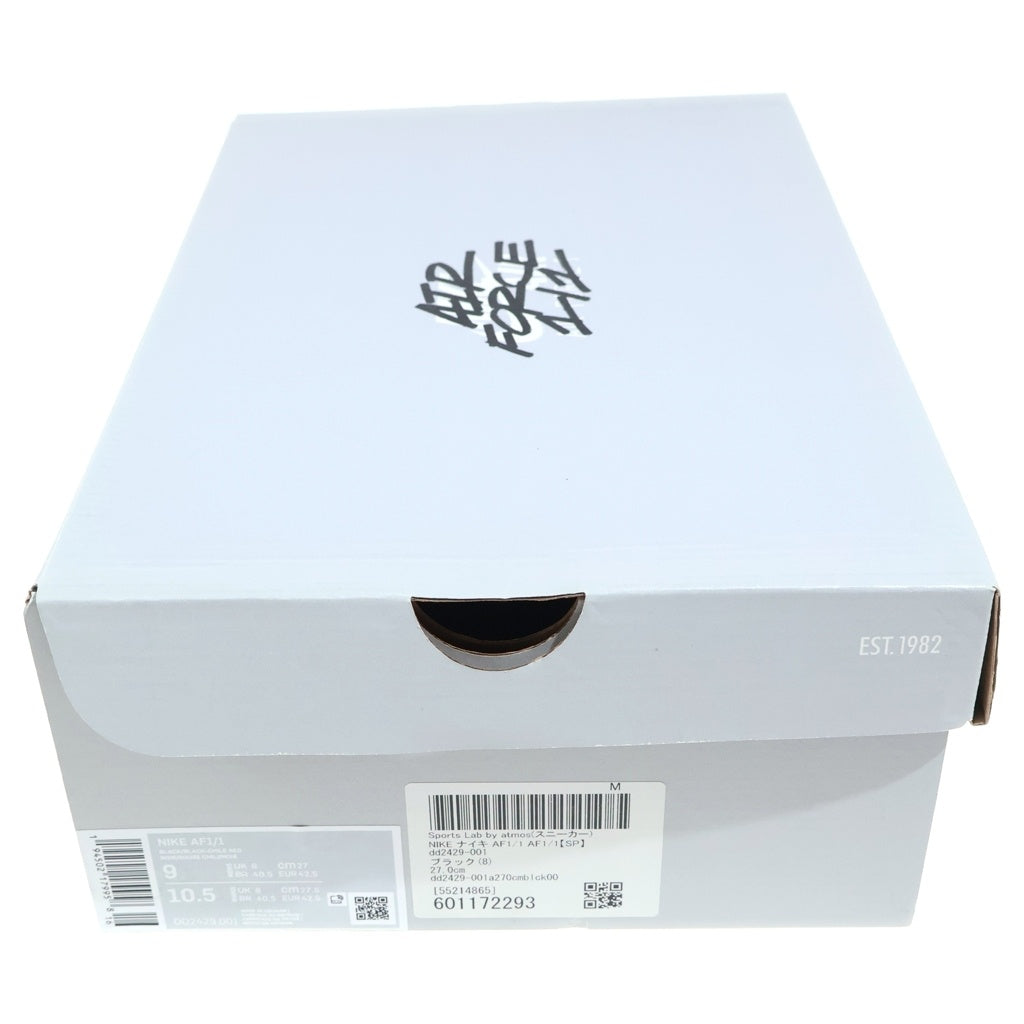 NIKE(ナイキ) AIR FORCE 1/1 CUSTOM UPTOWN DD2429-001 エアフォース カスタムアップタウン ローカットスニーカー ブラック US9/27cm