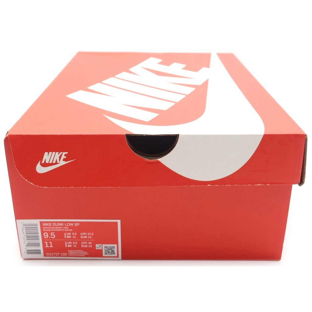 NIKE(ナイキ) DUNK LOW SP CU1727-100 ダンク ローカットスニーカー ホワイト/レッド US9.5/27.5cm