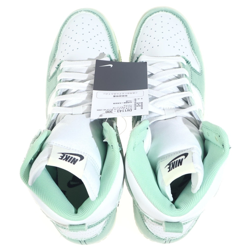 NIKE(ナイキ) WMNS DUNK HIGH 1985 ENAMEL GREEN DV1143-300 ウィメンズ ダンク ハイカットスニーカー グリーン/ホワイト US10.5/27.5cm