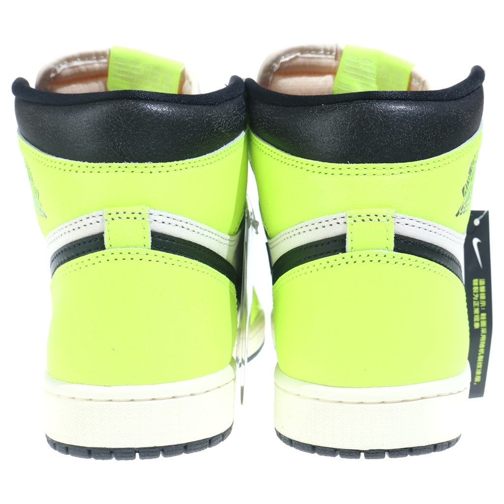NIKE(ナイキ) AIR JORDAN 1 RETRO HIGH OG VOLT VISIONAIRE 555088-702 エアジョーダン1 レトロ ボルト ヴィジョネア ハイカットスニーカー イエロー/ホワイト US9/27cm