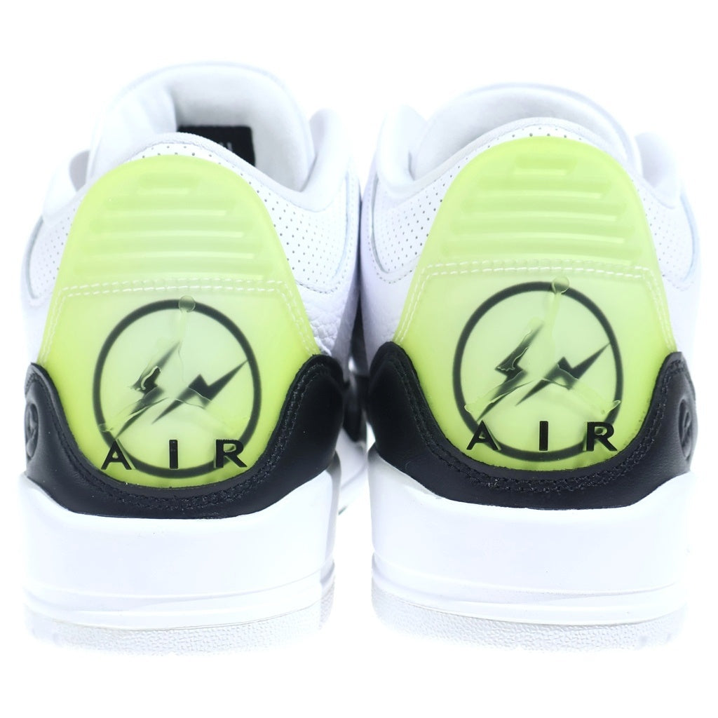 NIKE(ナイキ) ×FRAGMENT DESIGN AIR JORDAN3 RETRO SP DA3595-100 フラグメントデザイン エアジョーダン3 ミッドカットスニーカー ホワイト/ブラック US9/27cm