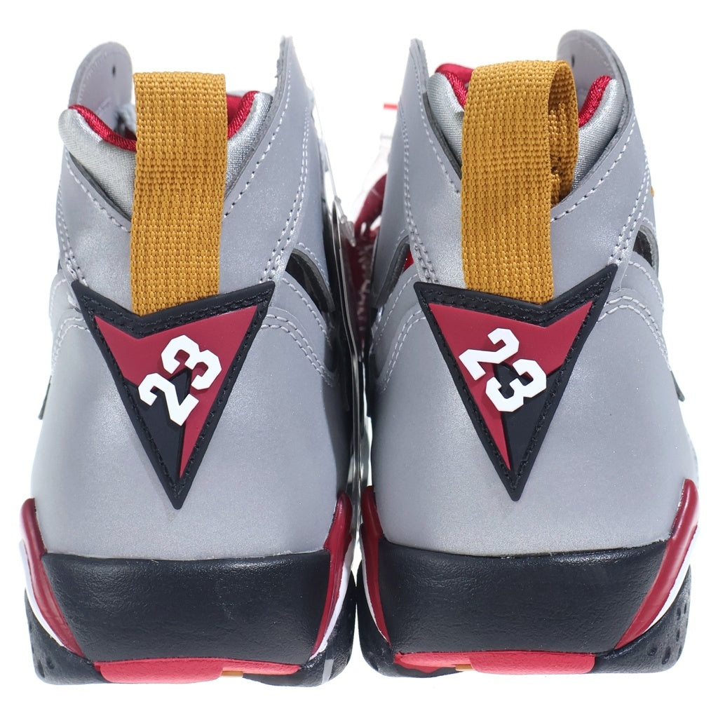 NIKE(ナイキ) AIR JORDAN 7 REFLECTIVE CARDINAL BV6281-006 エアジョーダン7 リフレクティブ カーディナル ハイカットスニーカー シルバー US9/27cm
