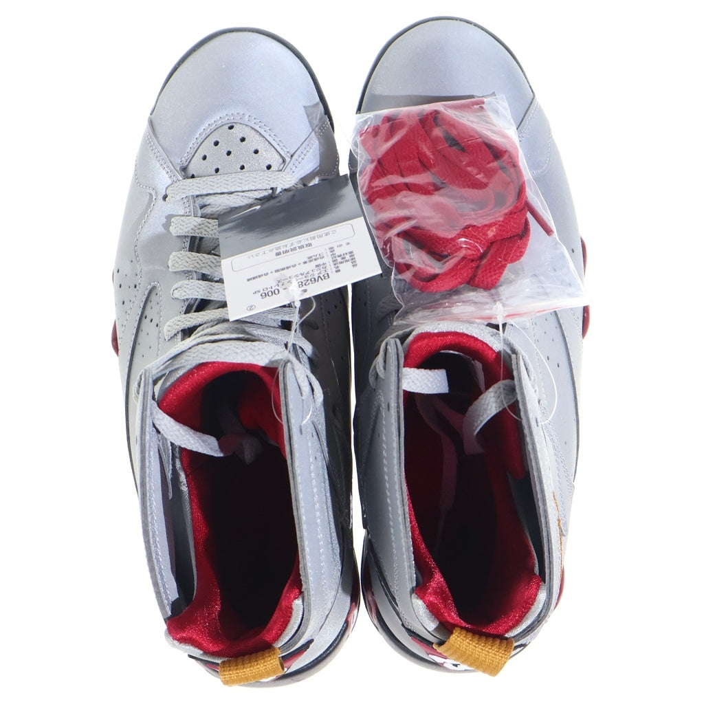 NIKE(ナイキ) AIR JORDAN 7 REFLECTIVE CARDINAL BV6281-006 エアジョーダン7 リフレクティブ カーディナル ハイカットスニーカー シルバー US9/27cm