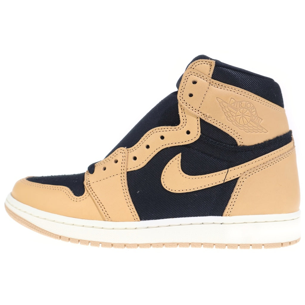 NIKE(ナイキ) AIR JORDAN 1 RETRO HIGH OG VACHETTA TAN 555088-202 エアジョーダン1 レトロ ハイ バケッタ タン ハイカットスニーカー ブラック/ベージュ US11.5/29.5cm