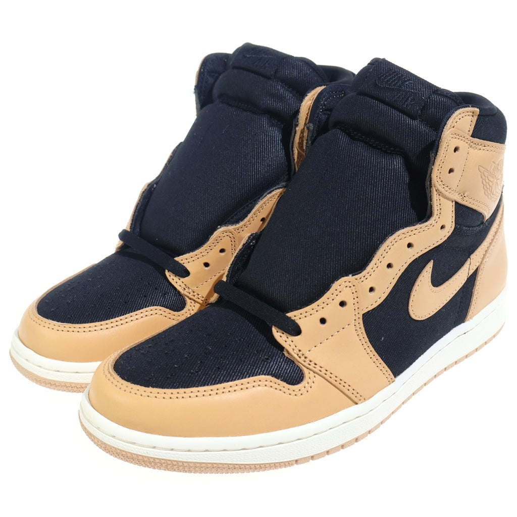 NIKE(ナイキ) AIR JORDAN 1 RETRO HIGH OG VACHETTA TAN 555088-202 エアジョーダン1 レトロ ハイ バケッタ タン ハイカットスニーカー ブラック/ベージュ US11.5/29.5cm
