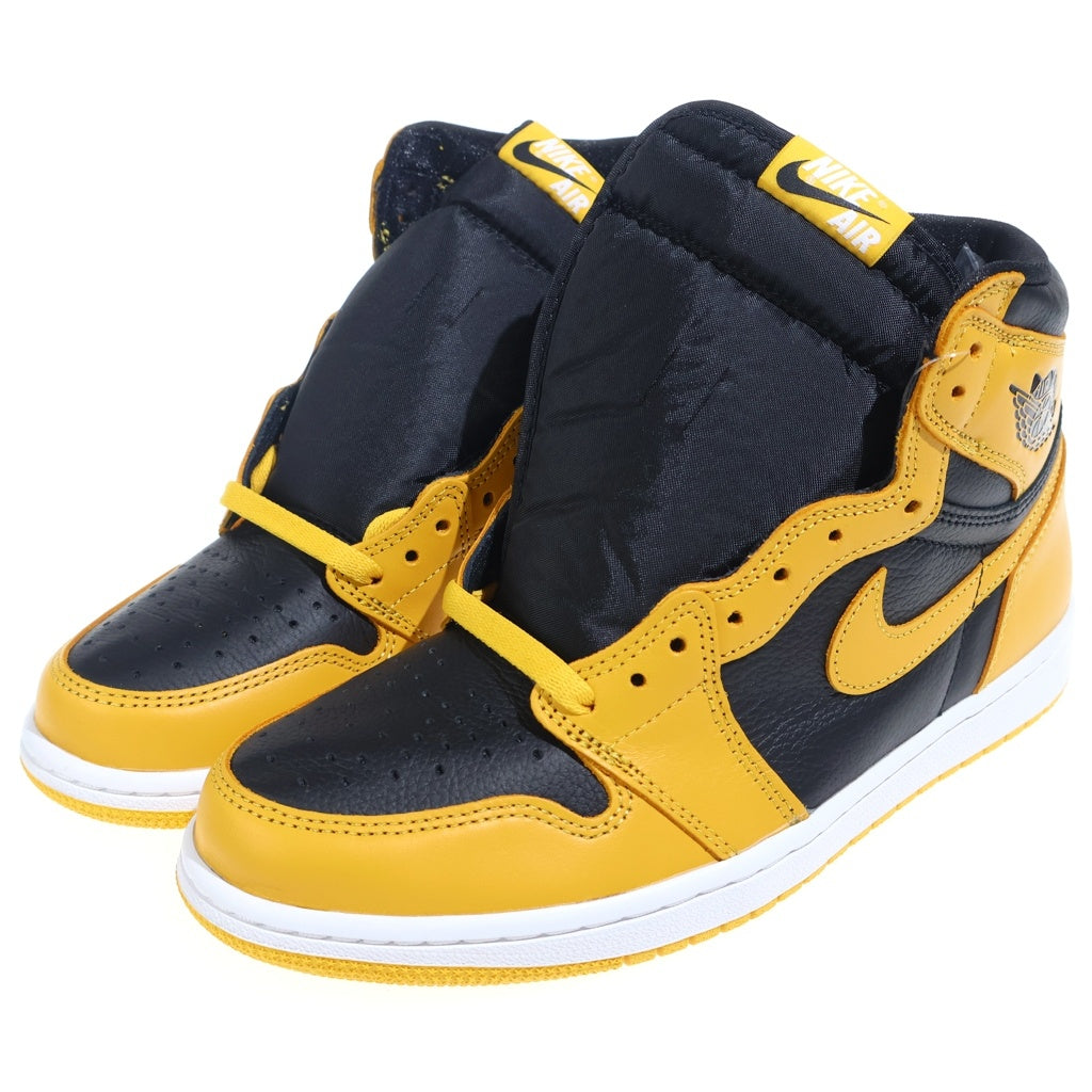 NIKE(ナイキ) AIR JORDAN 1 HIGH OG POLLEN 555088-701 エアジョーダン1 パラン ハイカットスニーカー ブラック/イエロー US9/27cm