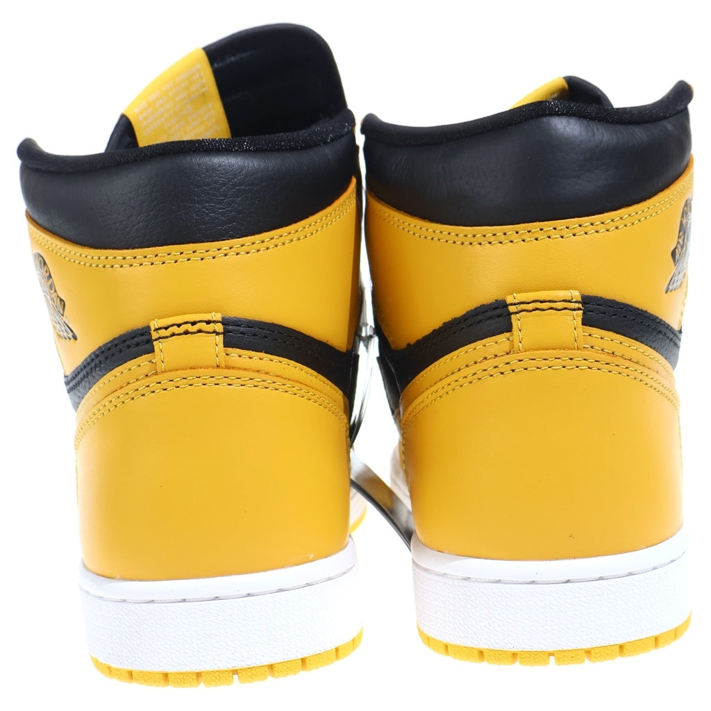 NIKE(ナイキ) AIR JORDAN 1 HIGH OG POLLEN 555088-701 エアジョーダン1 パラン ハイカットスニーカー ブラック/イエロー US9/27cm