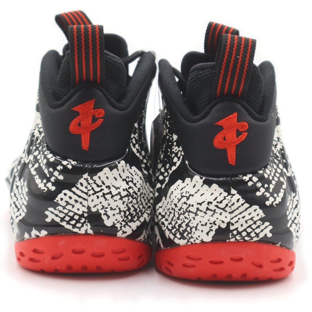 NIKE(ナイキ) AIR FOAMPOSITE ONE 314996-101 エアフォームポジットワン ミッドカットスニーカー ブラック/ホワイト/レッド US9/27cm