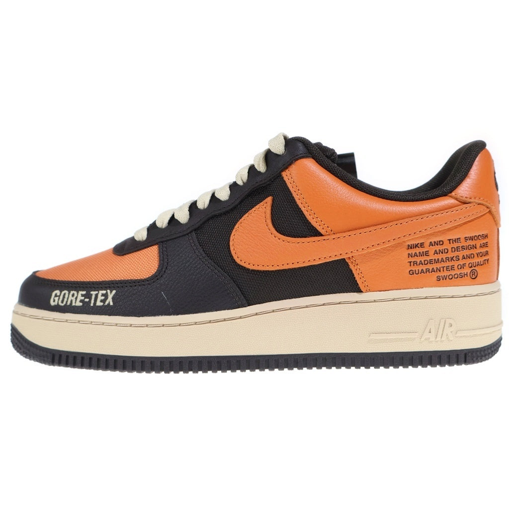 NIKE(ナイキ) AIR FORCE 1 LOW GORE-TEX DO2760-220 エアフォース1 ゴアテックス ローカットスニーカー ブラック/オレンジ US9/27cm