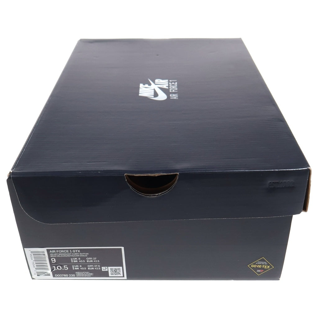 NIKE(ナイキ) AIR FORCE 1 LOW GORE-TEX DO2760-220 エアフォース1 ゴアテックス ローカットスニーカー ブラック/オレンジ US9/27cm