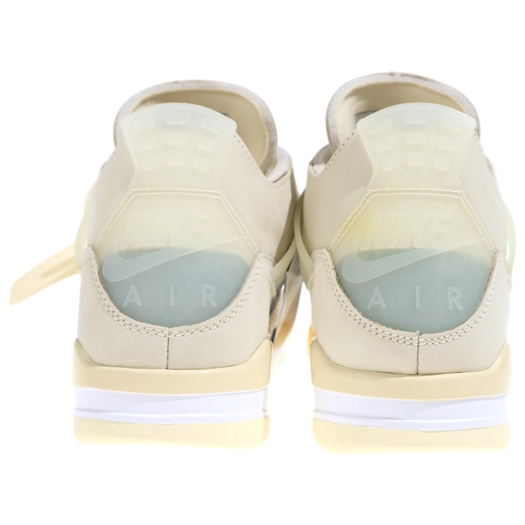 NIKE(ナイキ) ×OFF-WHITE WMNS AIR JORDAN 4 SP SAIL CV9388-100 オフホワイト ウィメンズ エアジョーダン4 SP スニーカー セイル アイボリー US W9.5/26.5cm