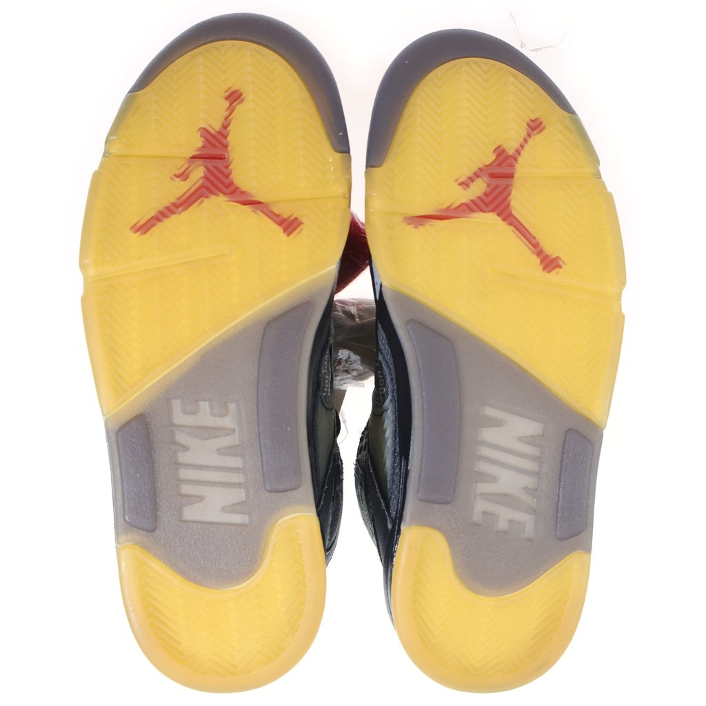 NIKE(ナイキ) ×OFF-WHITE AIR JORDAN 5 RETRO SP CT8480-001 オフホワイト エアジョーダン5 レトロ ハイカットスニーカー グレー US8.5/26.5cm