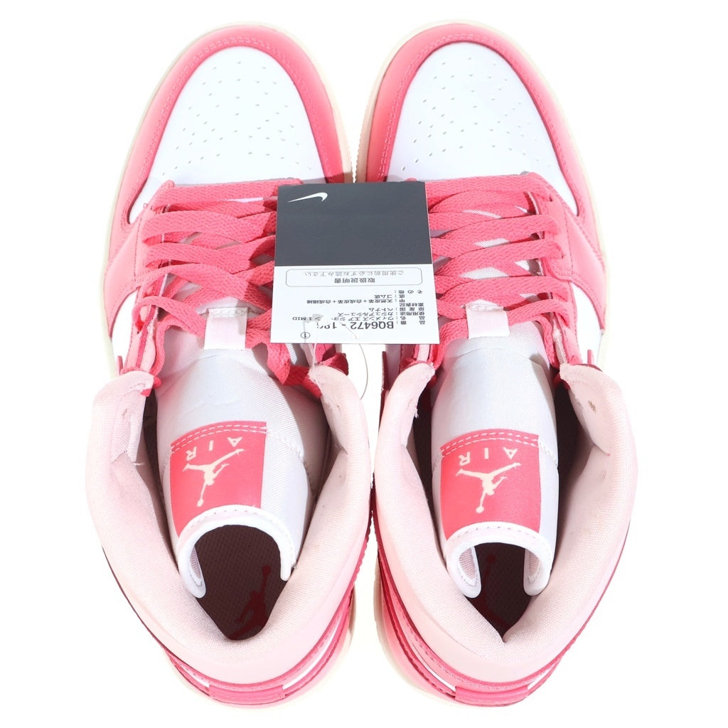 NIKE(ナイキ) WMNS AIR JORDAN 1 MID Strawberries and Cream BQ6472-186 ウィメンズ エアジョーダン1 ミッド ストロベリーアンドクリーム ミドルカットスニーカー US10/27cm