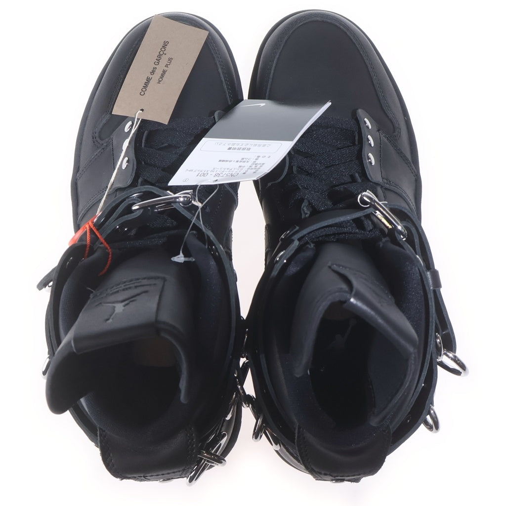 NIKE(ナイキ) ×COMME des GARCONS AIR JORDAN1 HI STRAP SP-C CN5738-001 コムデギャルソン エアジョーダン1 ストラップ ハイカットスニーカー ブラック US9/27cm