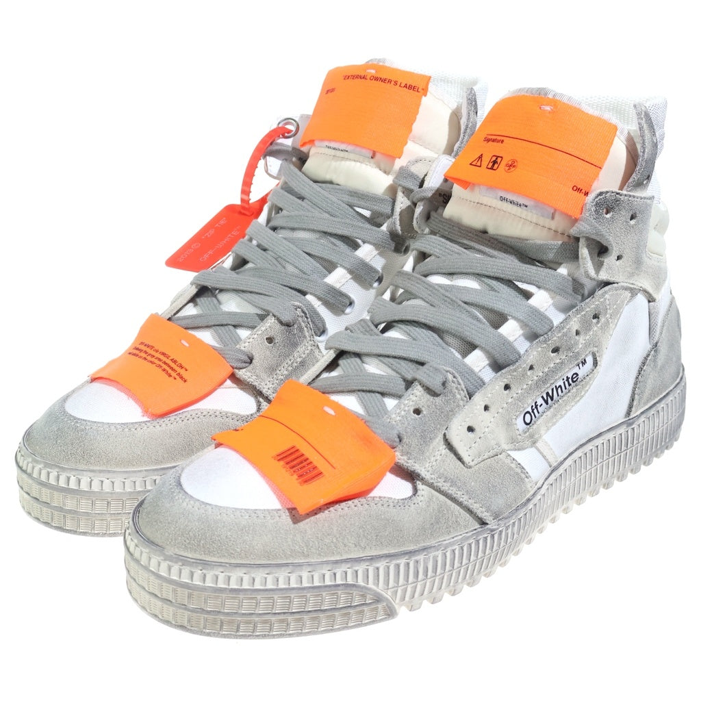 OFF-WHITE(オフホワイト) 3.0 OFF COURT HIGH TOP オフコート ハイトップ スニーカーシューズ ホワイト OMIA065E198000020200