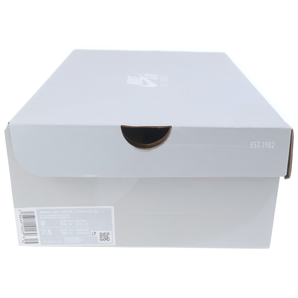 NIKE(ナイキ) WMNS AIR FORCE 1 HIGH OG QS DX3805-100 ウィメンズ エアフォース1 ハイカットスニーカー ホワイト/ライトブルー US W9/26cm レディース
