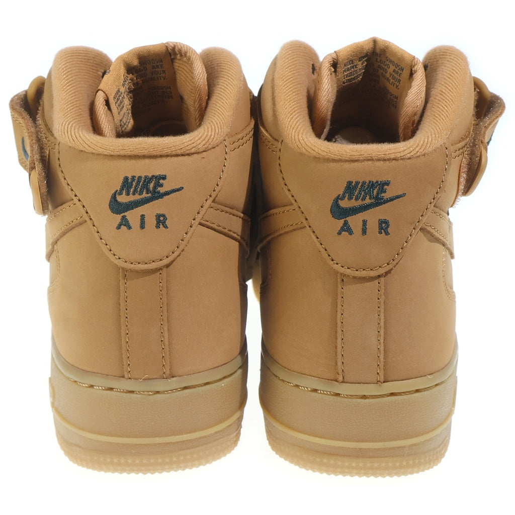 NIKE(ナイキ) AIR FORCE 1 07 MID FLAX 715889-200 エアフォース1 ミッドカットスニーカー ベージュ US7.5/25.5cm