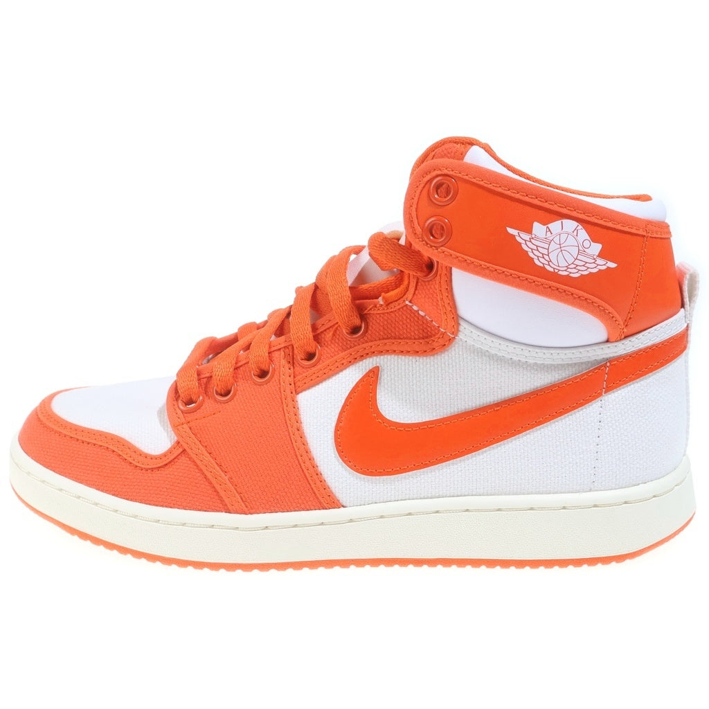 NIKE(ナイキ) AIR JORDAN1 KO RUSH ORANGE DO5047-801 エアジョーダン1 ノックアウト ハイカットスニーカーシューズ ホワイト/オレンジ US7.5/25cm