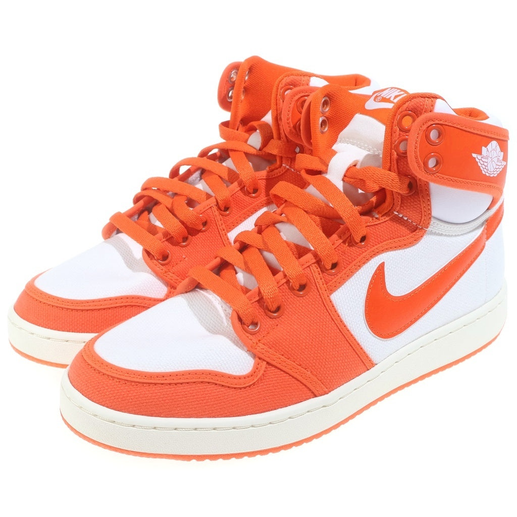 NIKE(ナイキ) AIR JORDAN1 KO RUSH ORANGE DO5047-801 エアジョーダン1 ノックアウト ハイカットスニーカーシューズ ホワイト/オレンジ US7.5/25cm