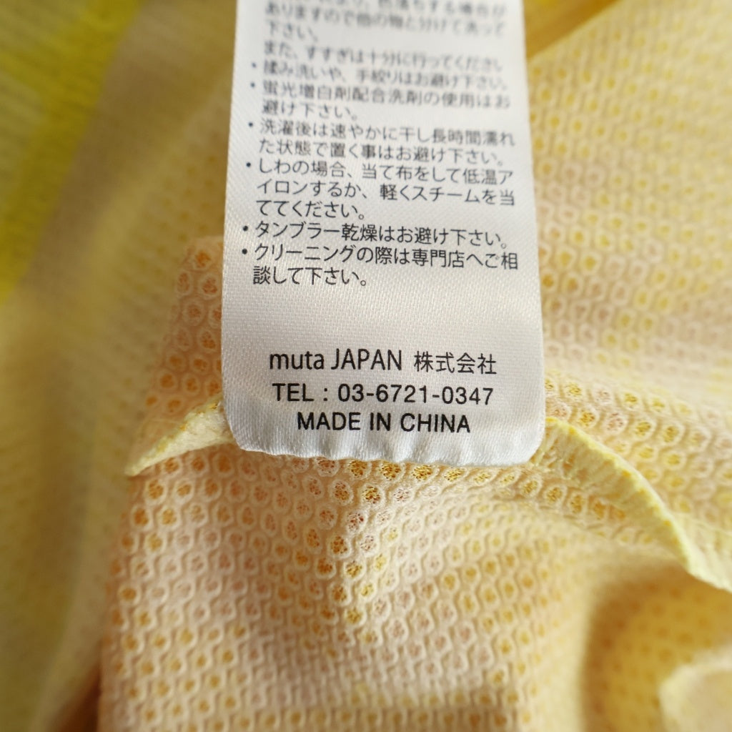 muta(ムータ) 総柄デザイン 半袖ポロシャツ カットソー ネイビー MMBC-190823