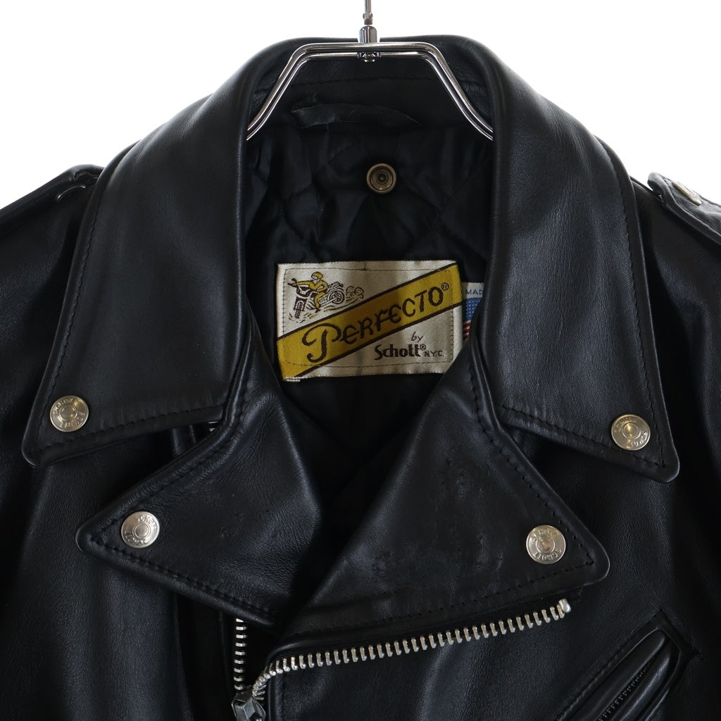SCHOTT(ショット) PERFECTO ダブルライダース レザージャケット USA製 ブラック