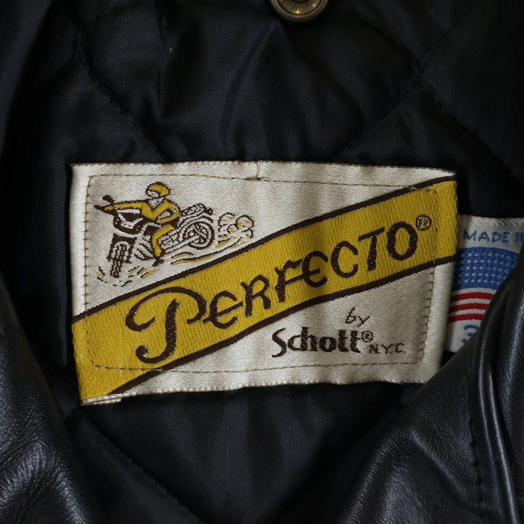 SCHOTT(ショット) PERFECTO ダブルライダース レザージャケット USA製 ブラック