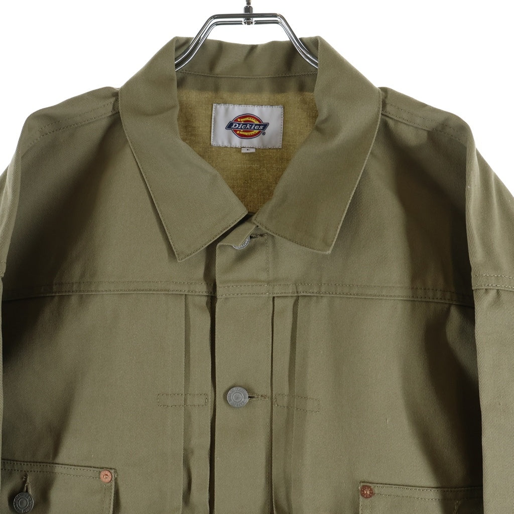 SAPEur(サプール) ×Dickies ディッキーズ コットン トラッカージャケット ベージュ 241M10S101