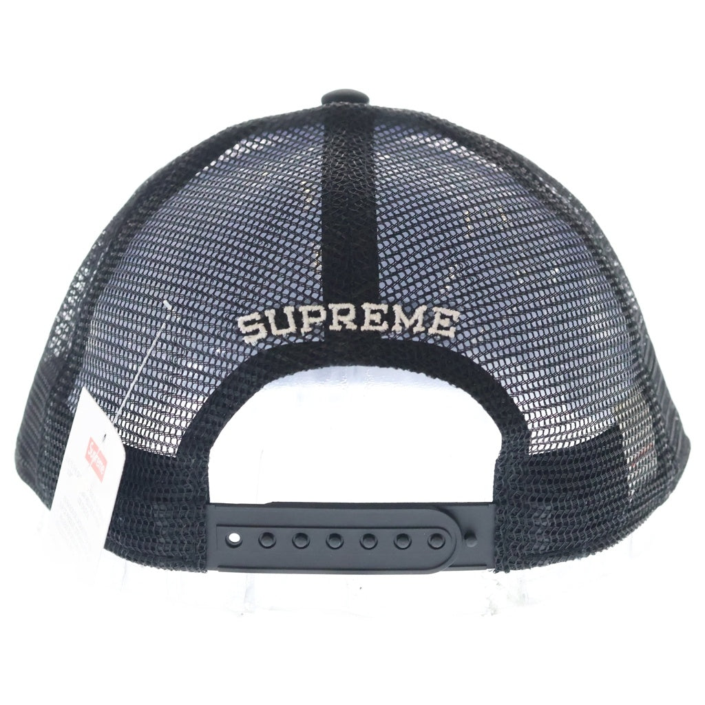 SUPREME(シュプリーム) 26SS Pins Mesh Back 5-Panel ピンズ付き メッシュキャップ 帽子 ブラック