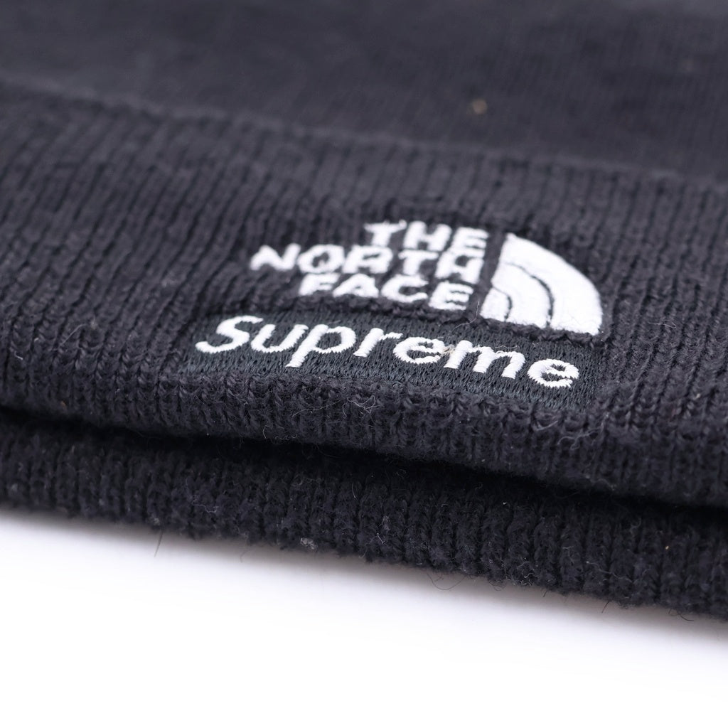 SUPREME(シュプリーム) 24AW ×THE NORTH FACE TNF Beanie ザノースフェイス 刺繍ロゴ ビーニー ニットキャップ ブラック