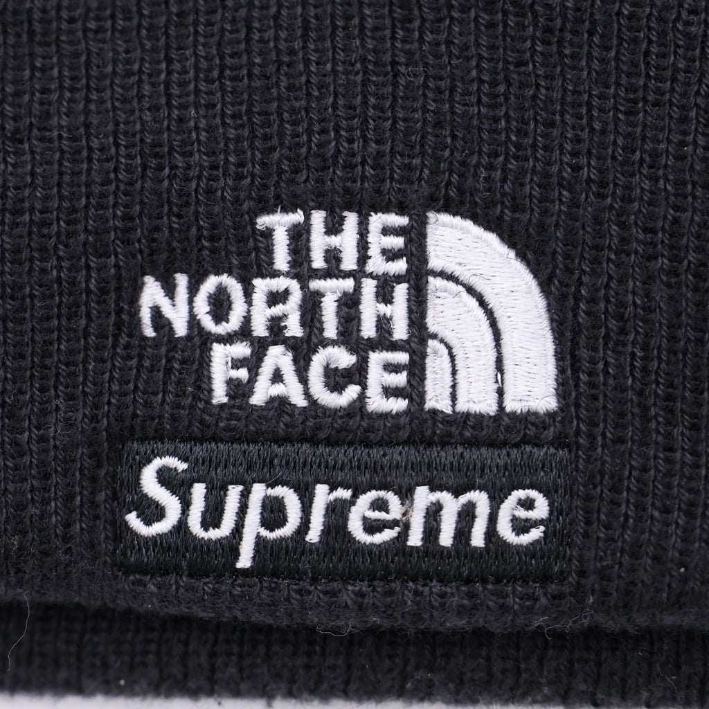 SUPREME(シュプリーム) 24AW ×THE NORTH FACE TNF Beanie ザノースフェイス 刺繍ロゴ ビーニー ニットキャップ ブラック