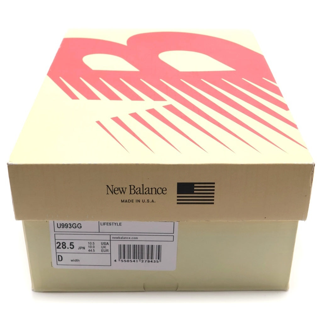 New Balance(ニューバランス) 993 SHADOW GRAY DRIFTWOOD U993GG スウェード/メッシュローカットスニーカー グレー/ブラウン US10.5/28.5cm