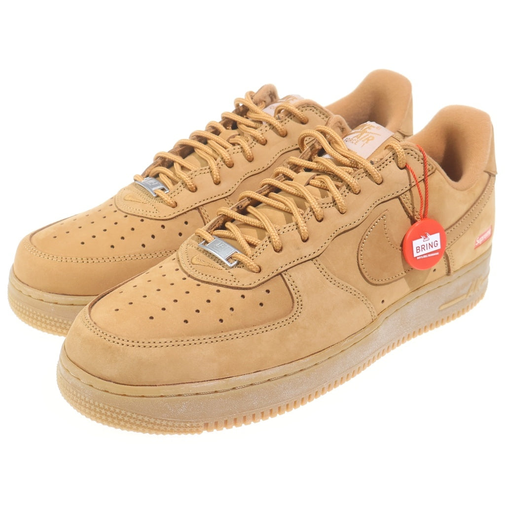 SUPREME(シュプリーム) 21AW ×NIKE AIR FORCE 1 LOW SP FLAX WHEAT DN1555-200 ナイキ エアフォース1 ウィート ローカットスニーカー ブラウン US11/29cm