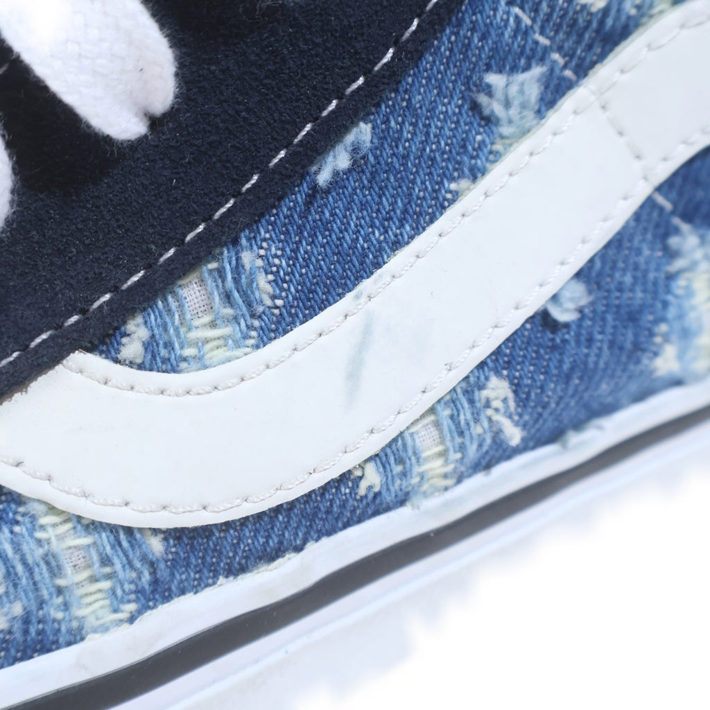 SUPREME(シュプリーム) 20SS ×VANS SK8-HI PRO Hole Punch Denim ヴァンズ スケーター デニム ハイカットスニーカー ブラック/インディゴ US11/29cm 721454