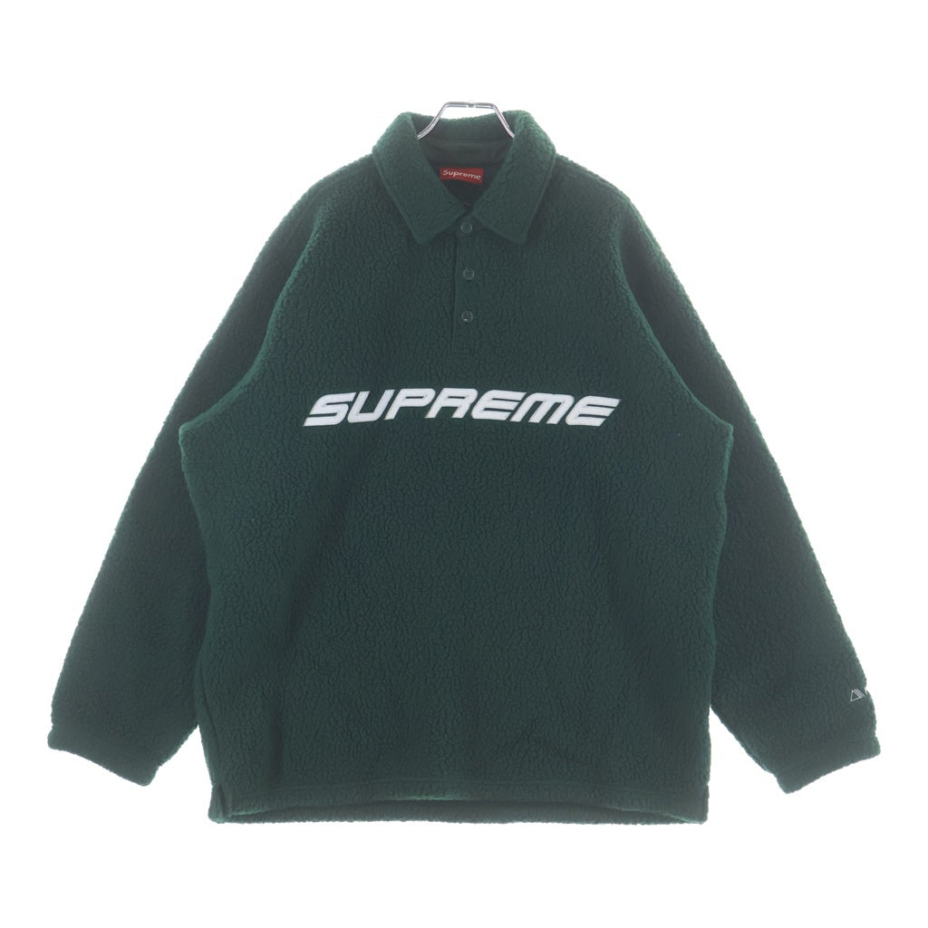 SUPREME(シュプリーム) 22AW Polartec L/S Polo ポーラテック フリース 長袖ポロシャツ グリーン